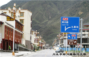 川主寺郎川路路灯工程